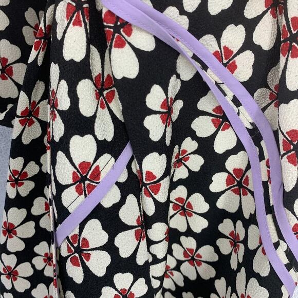 Marianna Senchina Sz S Avant Garde One Shoulder Floral Ruffle Dress Bling Strap - Picture 8 of 12